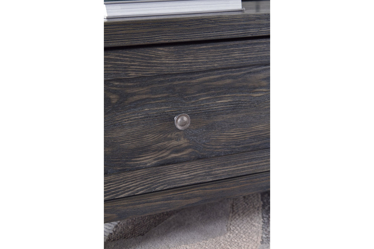 Todoe Dark Gray Coffee Table and End Table