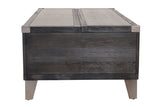 Todoe Dark Gray Coffee Table with Lift Top