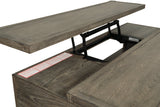 Chazney Rustic Brown Coffee Table with Lift Top