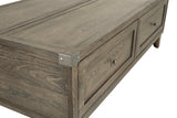 Chazney Rustic Brown Coffee Table with Lift Top