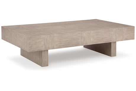 Jorlaina Light Grayish Brown Coffee Table and 2 End Tables