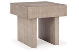 Jorlaina Light Grayish Brown Coffee Table and 2 End Tables