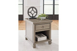 Lexorne Gray Coffee Table and 2 End Tables