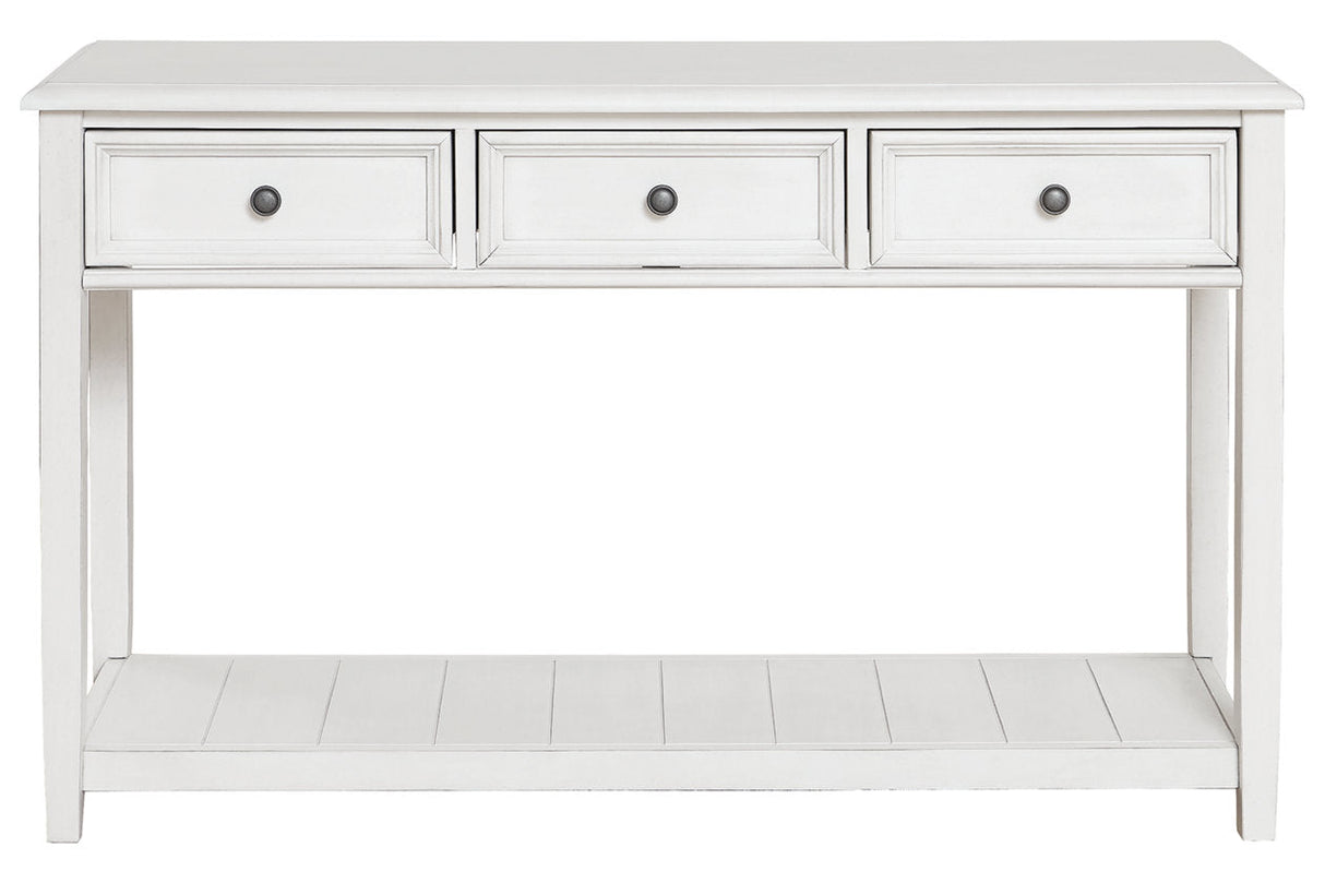 Kanwyn Whitewash Sofa Table