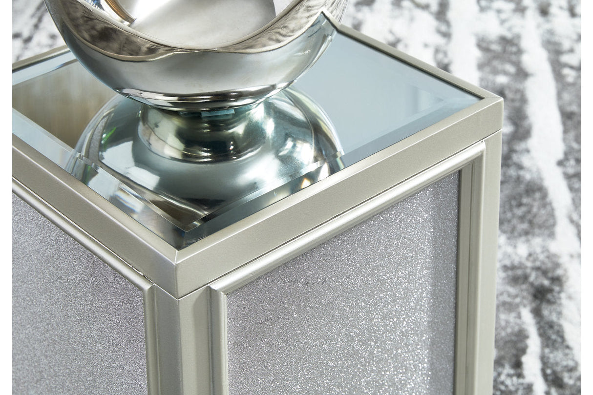 Traleena Silver Finish Nesting End Table