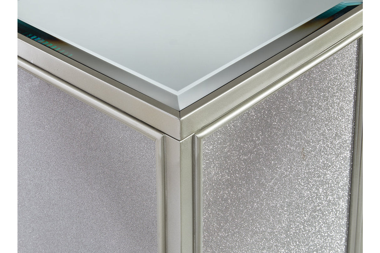 Traleena Silver Finish Nesting End Table