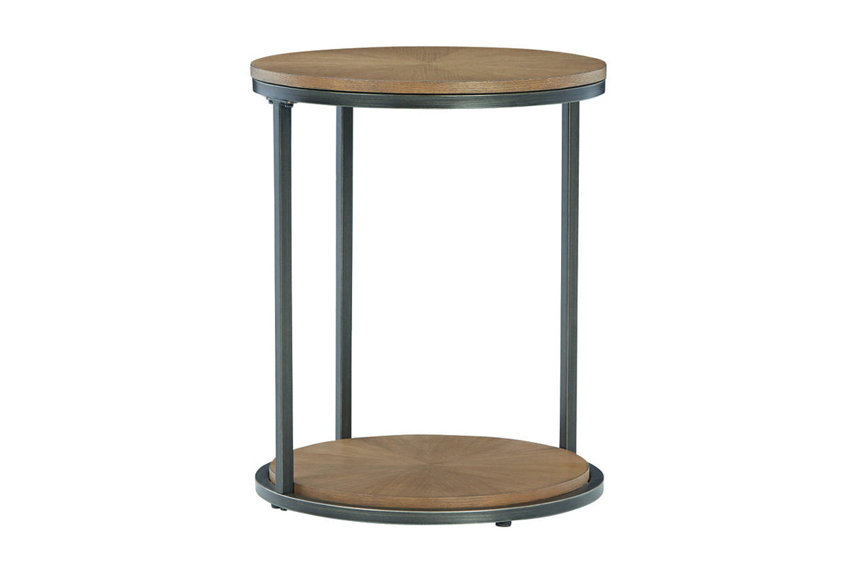 Fridley Brown/Black End Table