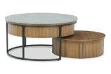 Fridley Brown/Black Coffee Table and 2 End Tables