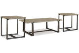 Dalenville Gray Coffee Table and 2 End Tables