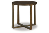 Balintmore Brown/Gold Finish Coffee Table and 2 End Tables