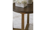 Balintmore Brown/Gold Finish Coffee Table and 2 End Tables