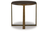 Balintmore Brown/Gold Finish Coffee Table and 2 End Tables