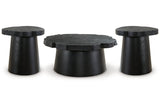 Wimbell Black Coffee Table and 2 End Tables