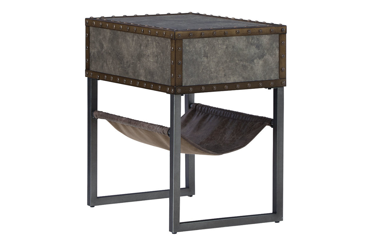 Derrylin Brown Chairside End Table