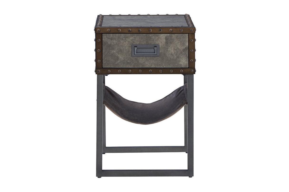 Derrylin Brown Chairside End Table