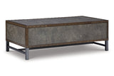 Derrylin Brown Lift-top Coffee Table and 2 End Tables