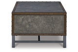 Derrylin Brown Lift-top Coffee Table and 2 Chairside End Tables