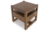 Cabalynn Light Brown Coffee Table and 2 End Tables