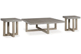 Lockthorne Gray Coffee Table and 2 End Tables