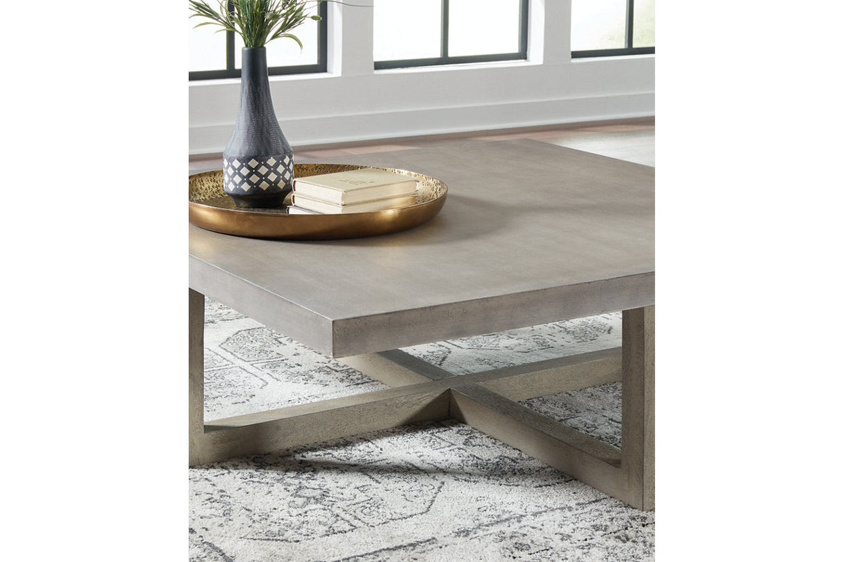 Lockthorne Gray Coffee Table and 2 End Tables