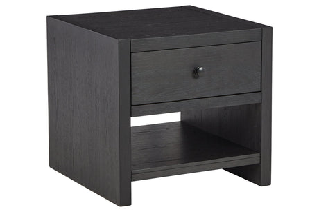 Foyland Black End Table