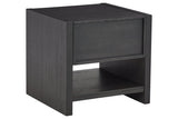 Foyland Black End Table