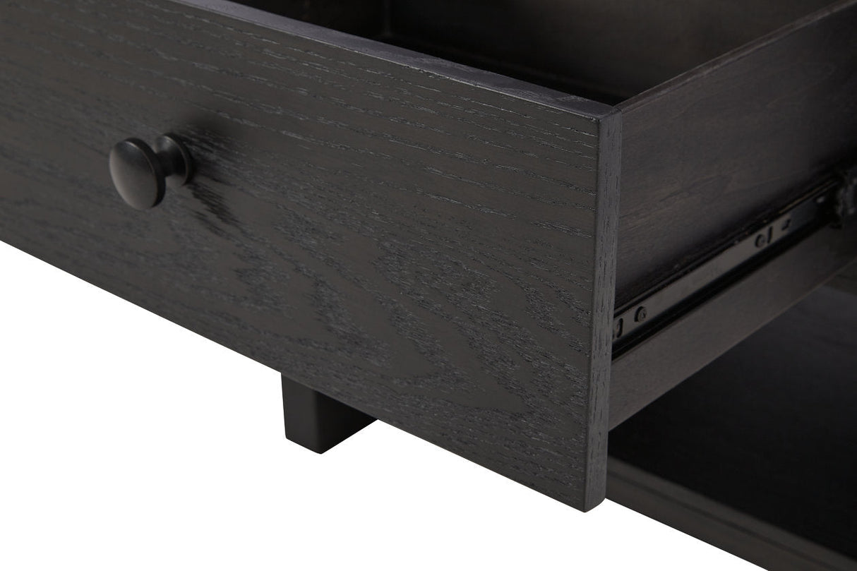 Foyland Black End Table