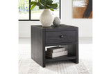 Foyland Black End Table