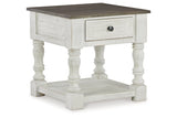 Havalance White/Gray Lift Top Coffee Table and 2 End Tables