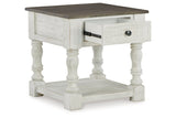 Havalance White/Gray Lift Top Coffee Table and 2 End Tables