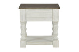 Havalance White/Gray End Table