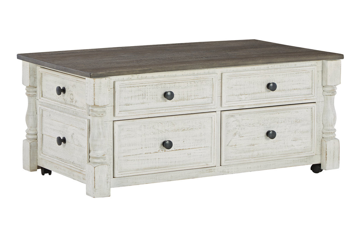 Havalance White/Gray Lift-Top Coffee Table