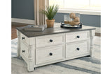 Havalance White/Gray Lift-Top Coffee Table