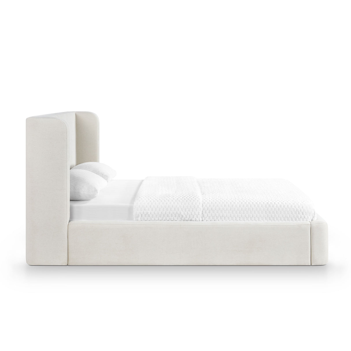 Harmony Cream Performance Chenille Queen Bed