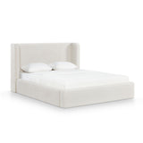 Harmony Cream Performance Chenille Queen Bed