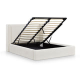 Harmony Cream Performance Chenille Queen Bed