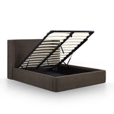 Harmony Chocolate Brown Performance Chenille Queen Bed