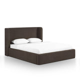 Harmony Chocolate Brown Performance Chenille Queen Bed