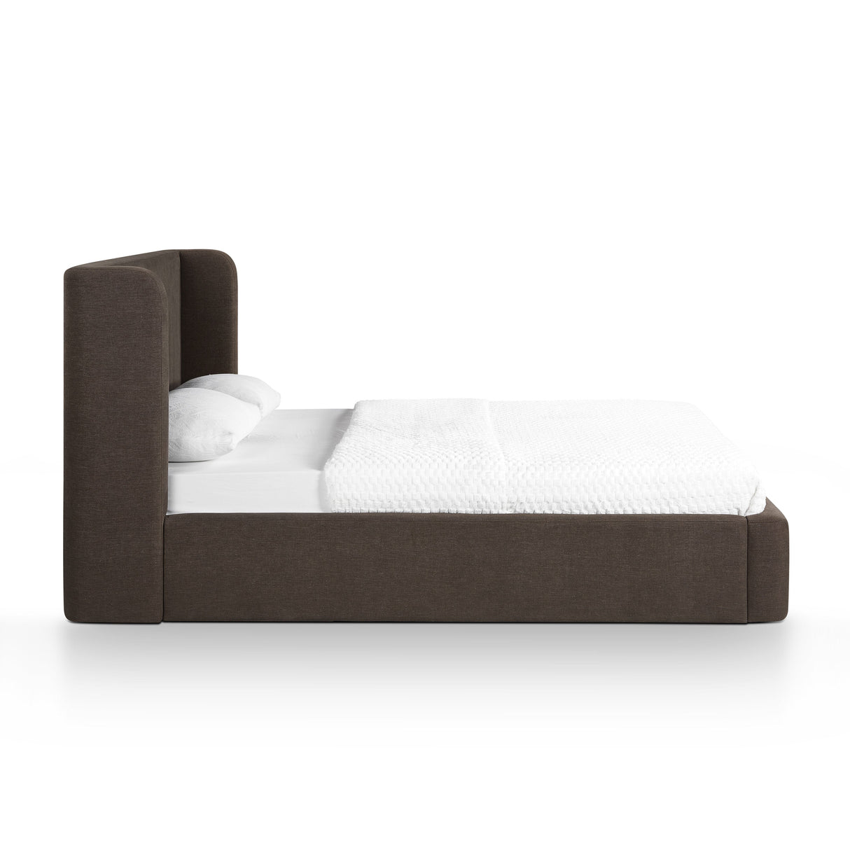 Harmony Chocolate Brown Performance Chenille Queen Bed