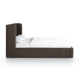 Harmony Chocolate Brown Performance Chenille Queen Bed