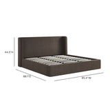 Harmony Chocolate Brown Performance Chenille King Bed