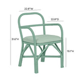 Ginny Rattan Dining Chair by TOV Furniture at Eve Furniture