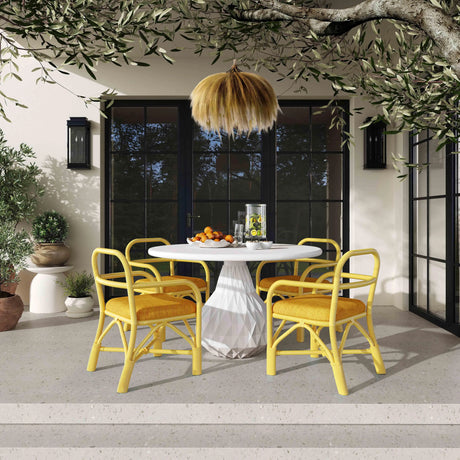 Ginny Rattan Dining Chair by TOV Furniture at Eve Furniture