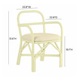 Ginny Rattan Dining Chair by TOV Furniture at Eve Furniture
