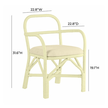 Ginny Rattan Dining Chair by TOV Furniture at Eve Furniture