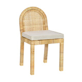 Amara Cream Linen Arched Dining Chair by TOV Furniture at Eve Furniture