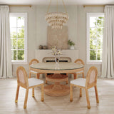 Amara Cream Linen Arched Dining Chair by TOV Furniture at Eve Furniture