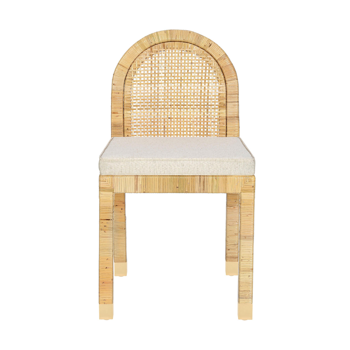 Amara Cream Linen Arched Dining Chair by TOV Furniture at Eve Furniture