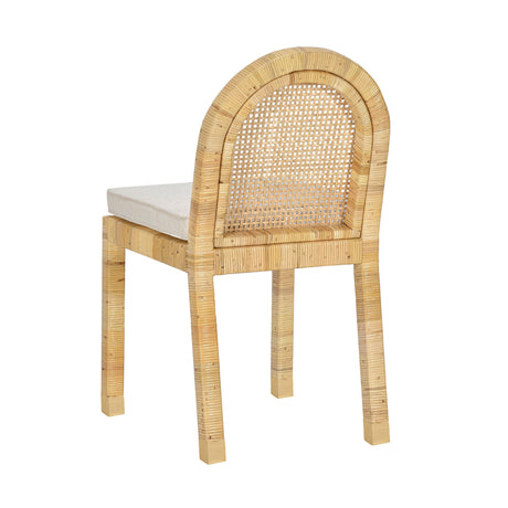 Amara Cream Linen Arched Dining Chair by TOV Furniture at Eve Furniture