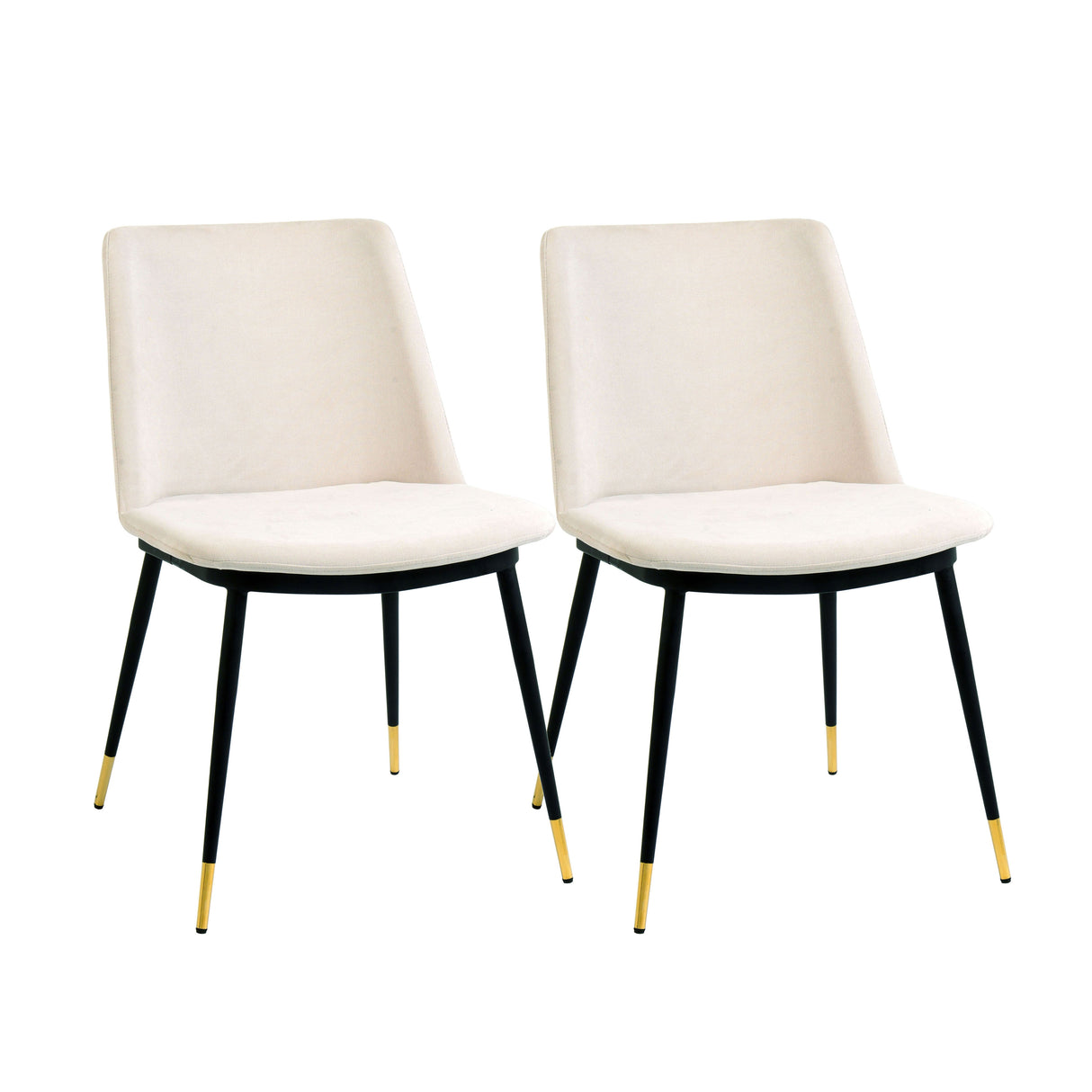 Evora Velvet Dining Chair - Set of 2 by TOV Furniture at Eve Furniture